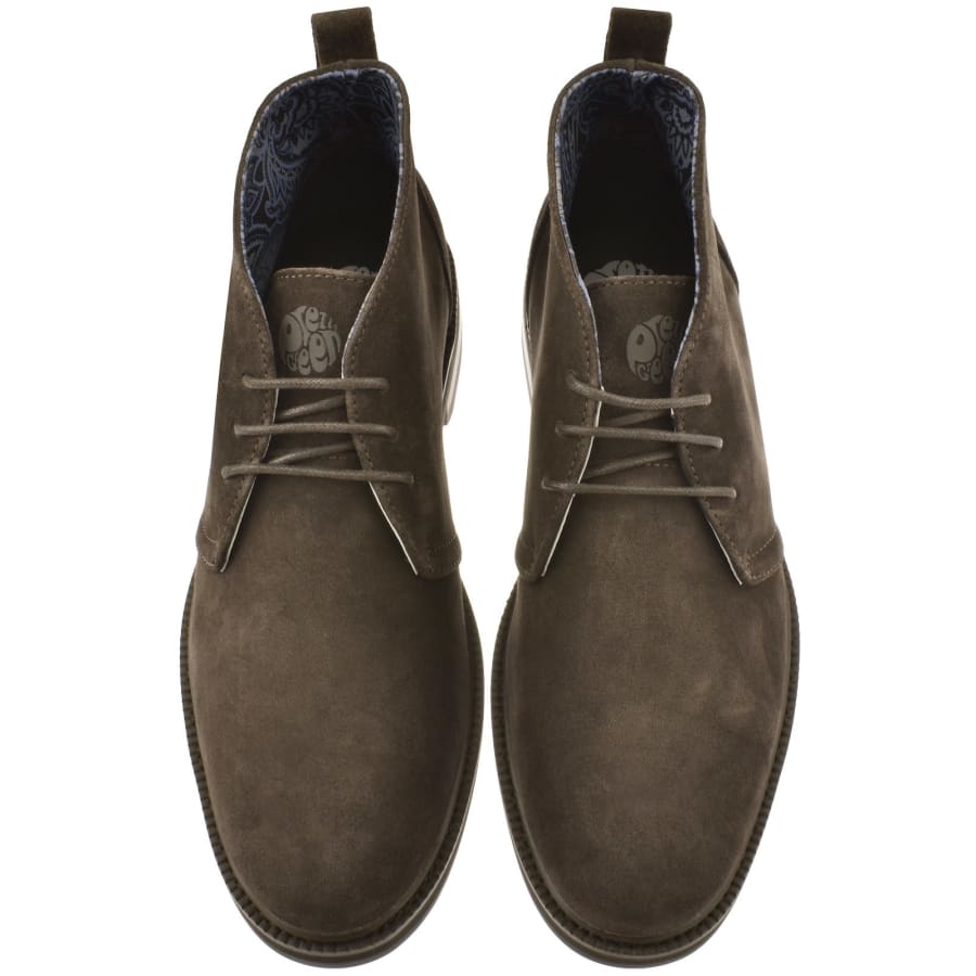Pretty Green Handley Boots Brown